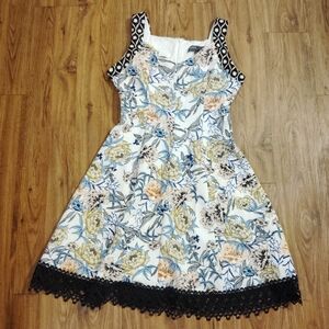 Donna Ricco Sleeveless Floral Sundress